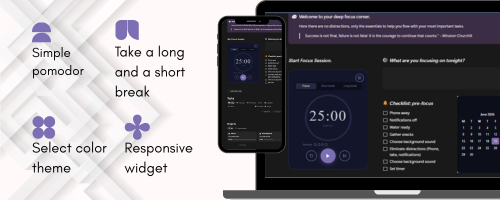 Pomodoro widget preview